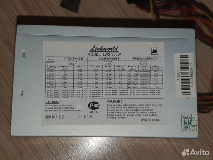 Блоки питания для компьютера 350w