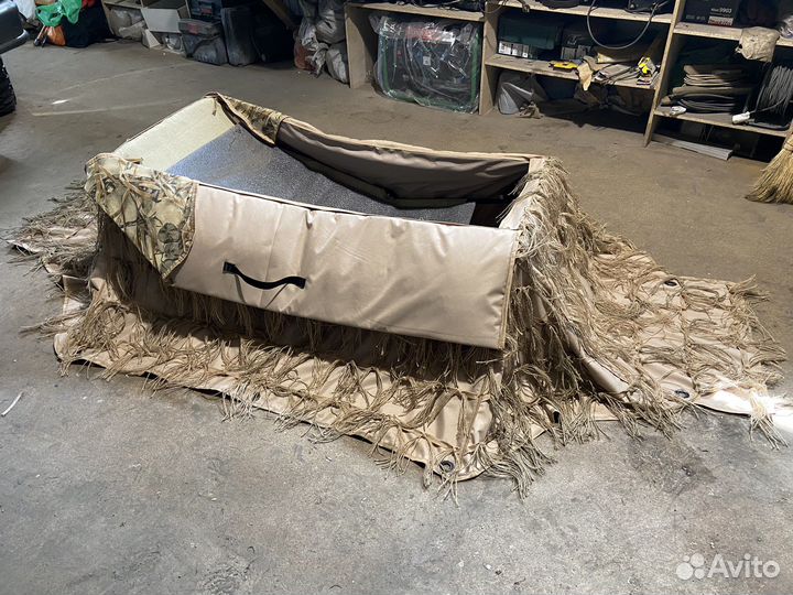 Лежачий скрадок на утку и гуся