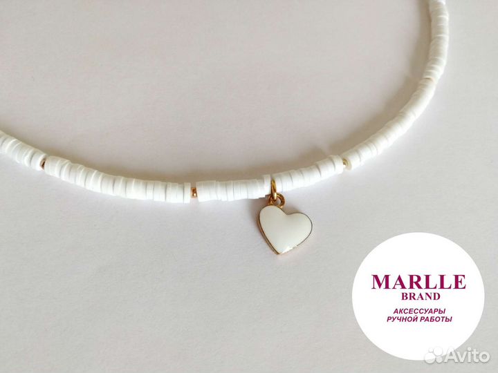 Чокеры marlle из каучуковых бусин ручной работы