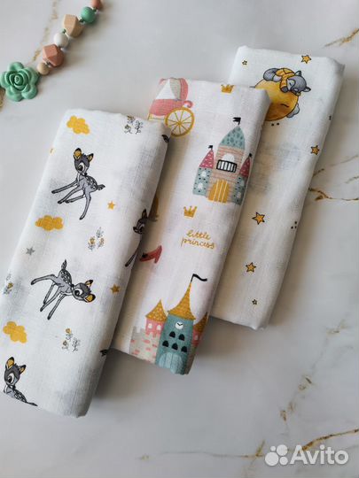 Муслиновые пеленки (3 шт.)