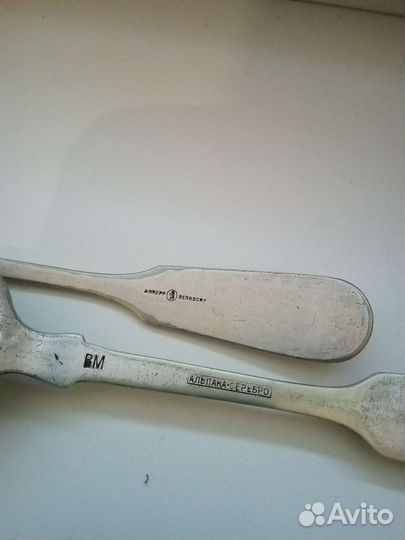 Старинные ложки серебрение