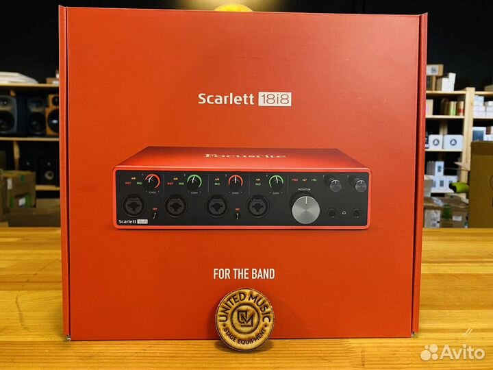 Focusrite Scarlett 18i8 3rd gen в наличии