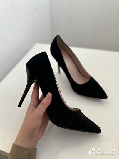 Туфли женские замшевые