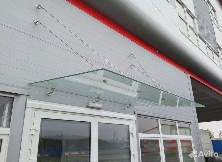 Навес из стекла