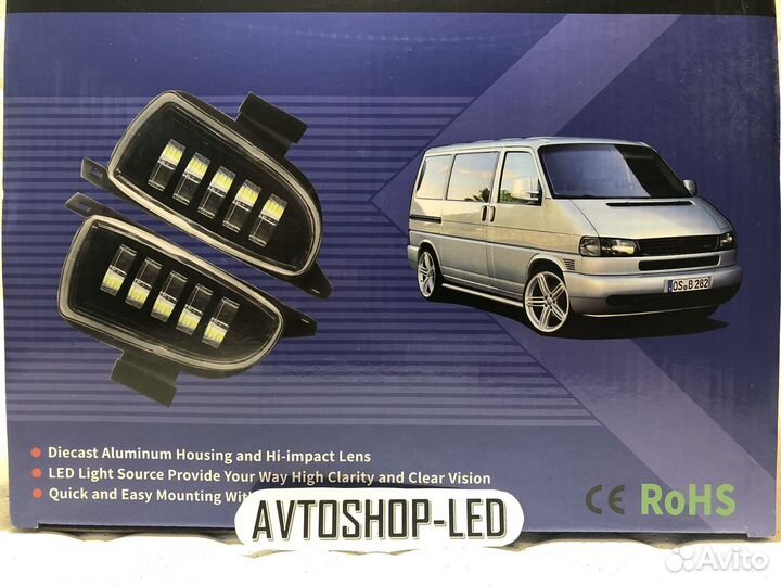 Фары противотуманные LED VW T4