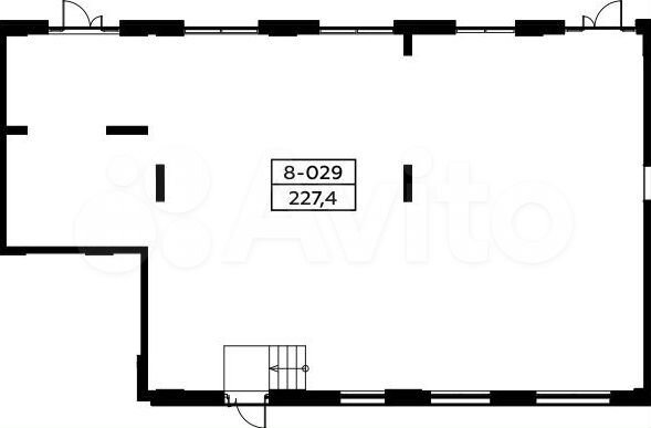 Аренда, торговое помещение площадью 227.4 кв.м