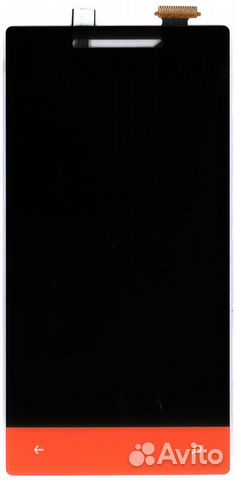 Дисплей для HTC Windows Phone 8S черный + красный