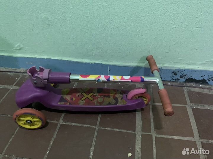 Самокат детский трехколесный складной