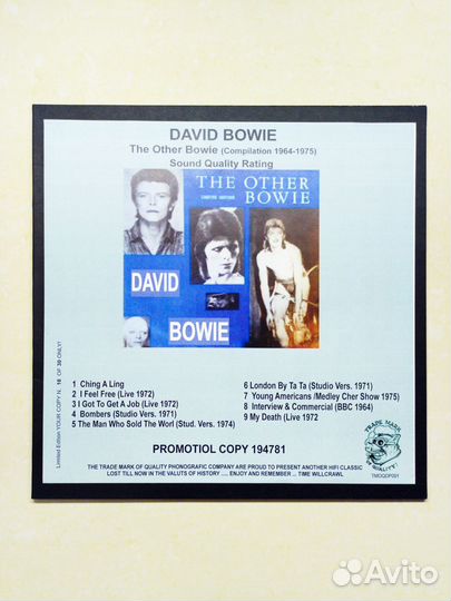 Limited Mega Rare David Bowie - The Other Bowie LP