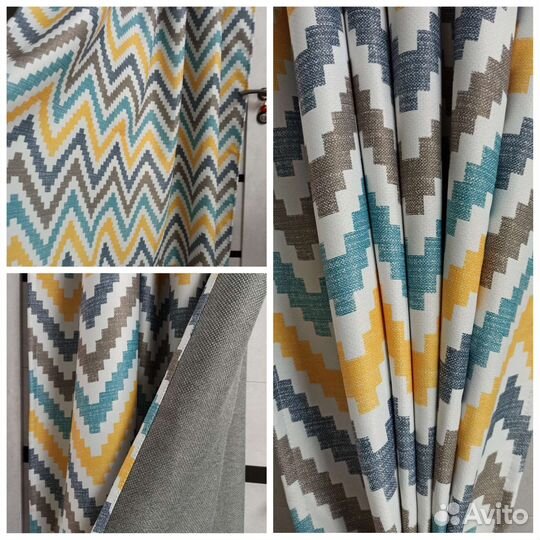 Новые готовые шторы: рогожка лен, канвас, бархат