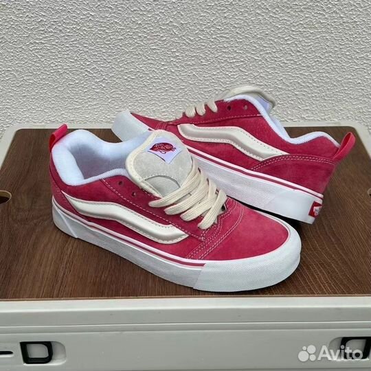 Кеды Vans Knu Skool Retro Pink True White