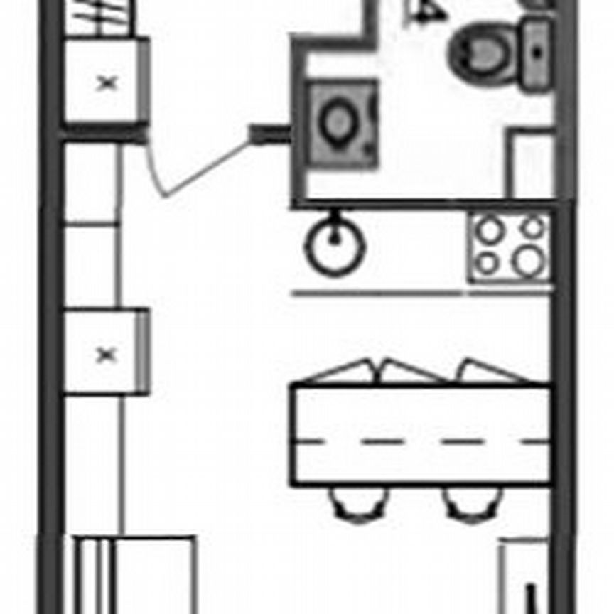 Квартира-студия, 24,6 м², 1/4 эт.