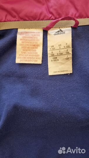 Ветровка для девочки addidas р.140