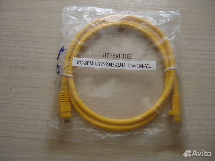 Продаю патч-корд PC-SPM-UTP-RJ45-RJ45-C5e-1M-YL