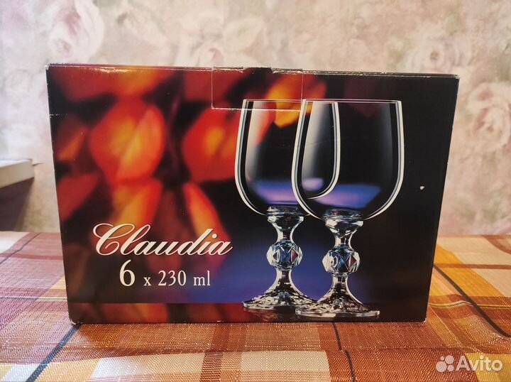 Фужеры богемское стекло