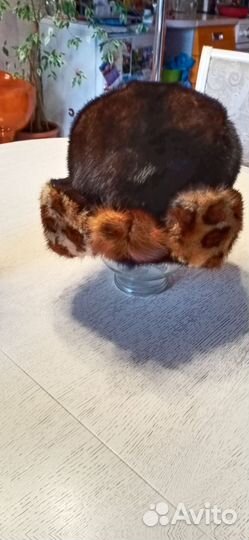 Шапка норковая женская