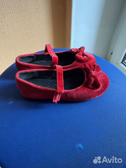 Балетки бархатные