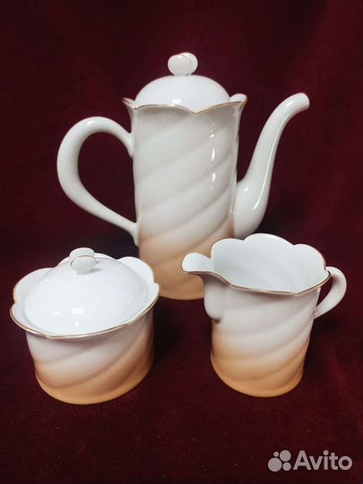 Кофейный сервиз inglasur, ГДР, на 6 персон