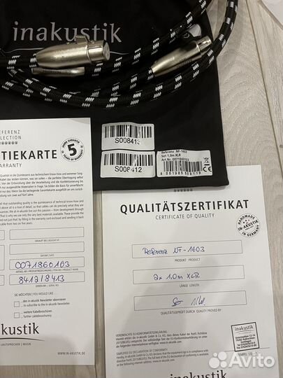 Inakustik Referenz NF-1603 XLR 1.0 m