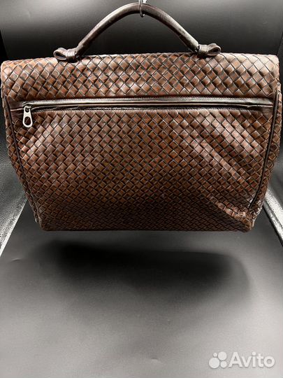 Мужской кожаный портфель bottega veneta