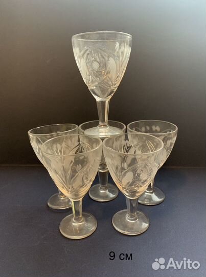 Фужеры и рюмки стаканы СССР