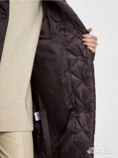 Куртка демисезонная длинная утепленная оверсайз