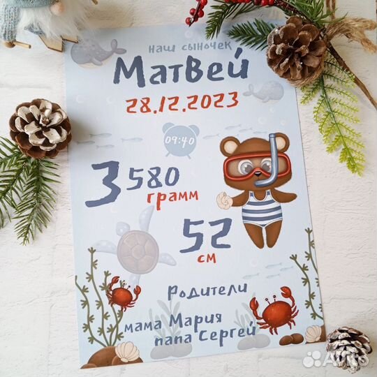 Детская метрика, постер