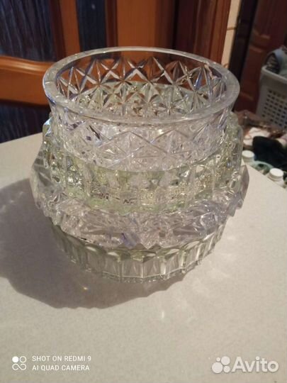 Салатник хрустальный, пепельница