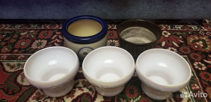 Цветочные горшки 5шт