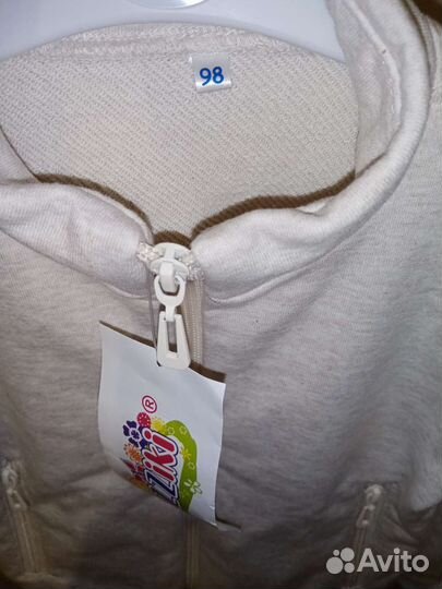 Толстовка новая Кофта на замке 98-104, 3-4 года