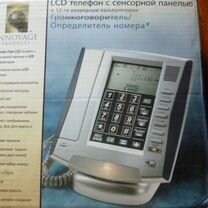 Стационарный LCD телефон с сенсорной панелью