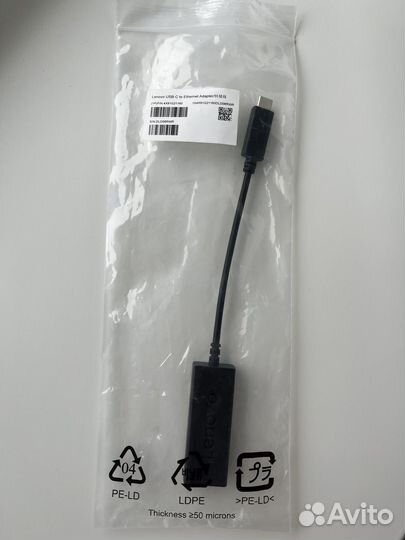 Адаптер для ноутбука lenovo USB-C to ethernet