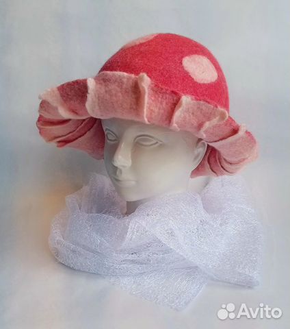 Банная шапка. Мухомор