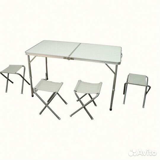 Складной стол и 4 стула