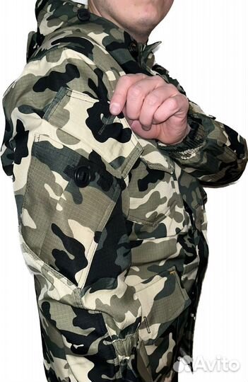 Камуфляжный костюм горка 8 демисезонный на флисе