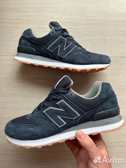 Кроссовки new balance 574 тёмно-синие 41-46