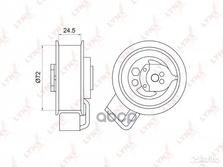 Ролик ремня грм VAG A4/A6/passat 97- PB1009 LYN