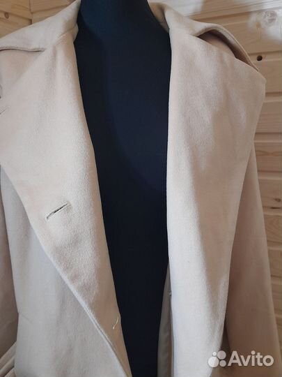 Пальто шерсть кашемир оверсайз цвет камел 42-44 р