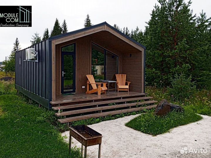 Модульный дом в черновой отделке для глэмпинга
