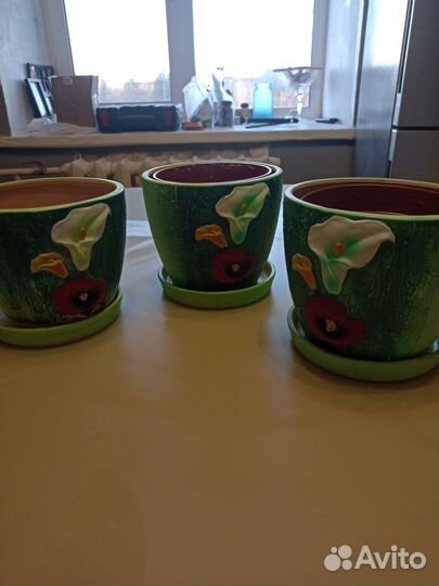 Керамические горшки