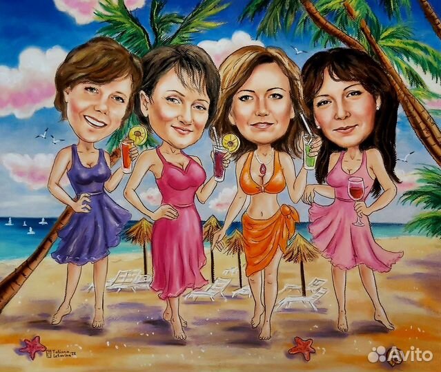 Шаржи и портреты, картины на заказ