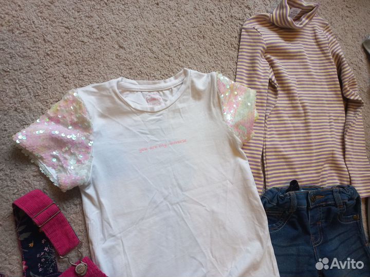 Вещи пакетом на девочку 98, 122
