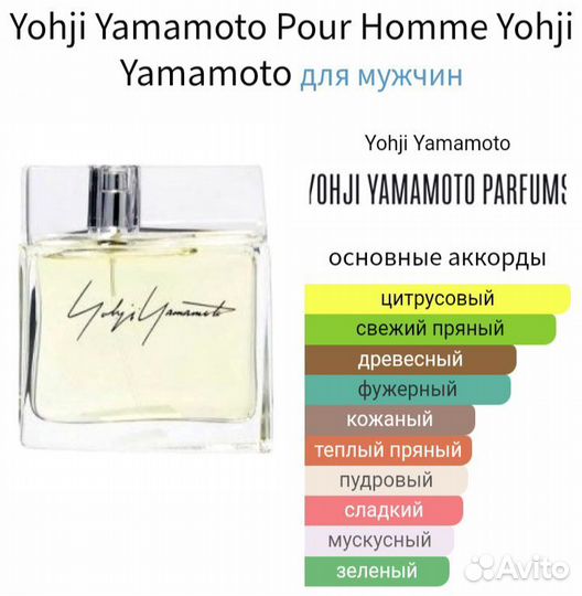 Yohji Yamamoto pour homme, EDT, 50 мл