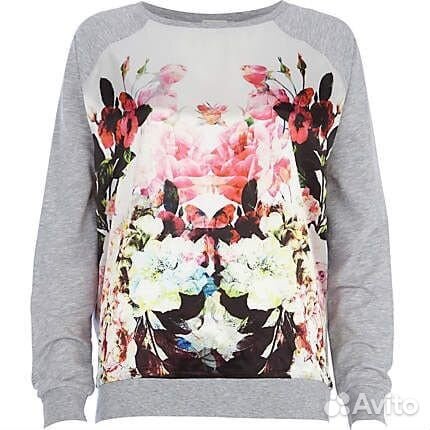 Новый лонгслив с цветами River Island оригинал