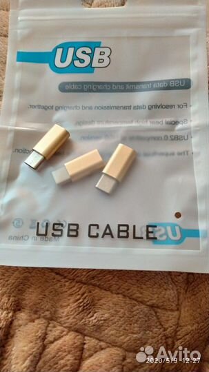 USB адаптер Micro USB-Tupe C
