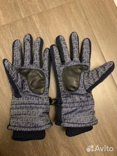 Перчатки краги детские Fendi