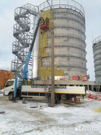 Аренда и услуги манипулятора, стрела 3 т, 14 м, борт 5 т, 6 м