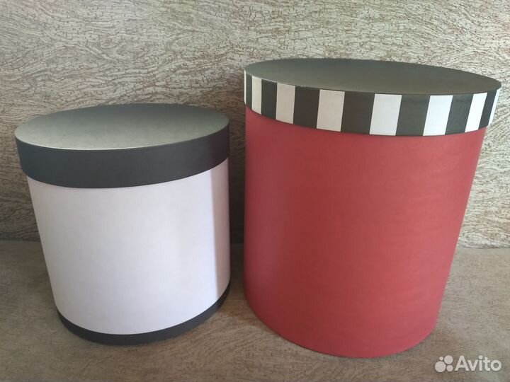 Круглая подарочная коробка / цена за 2 шт