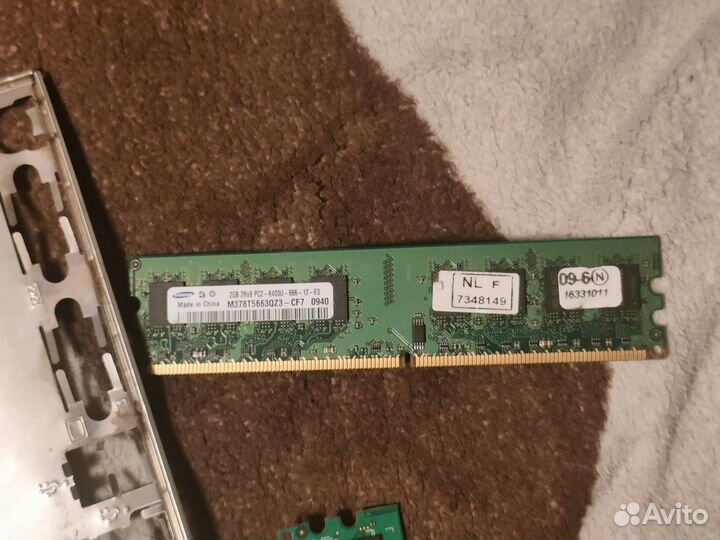 Материнская плата с процессором