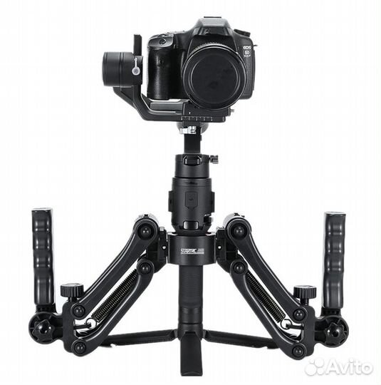 Пружинный двуручный хват с ремешком для DJI Ronin